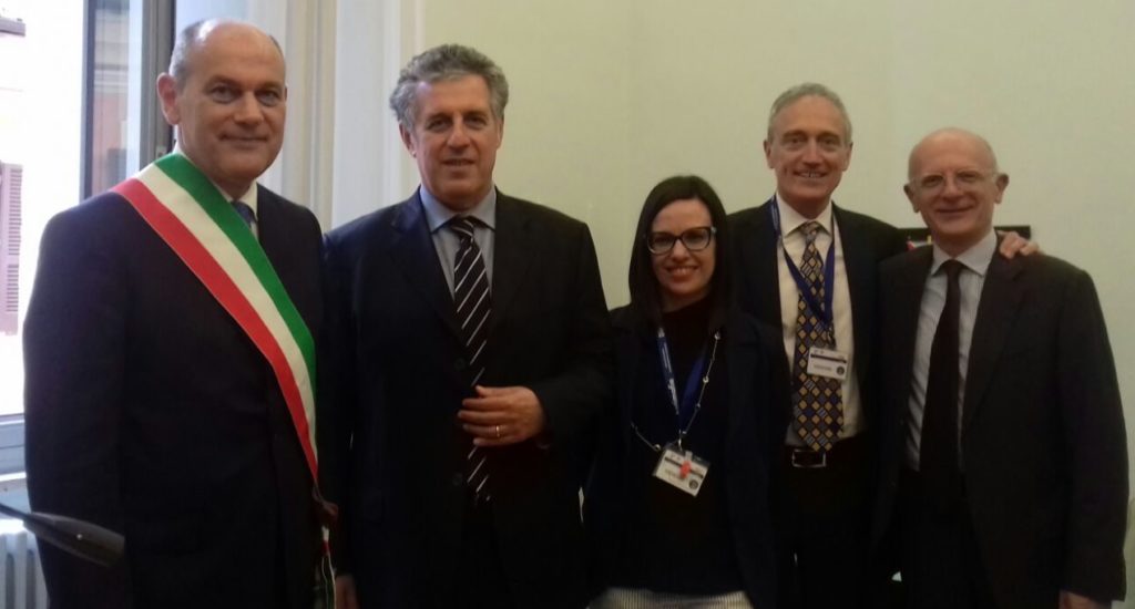 La delegazione jesina a Roma con il giudice Antonino Di Matteo