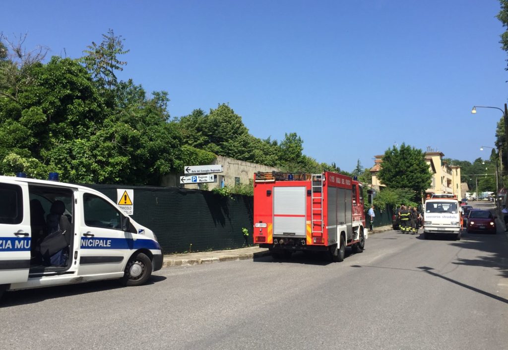 L'incidente in via Circonvallazione