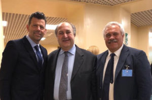 Mangialardi alla cerimonia per la bandiera blu d'Europa 2018