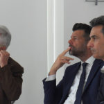 Da sinistra, Giuseppe Giaccardi, Maurizio Mangialardi e Moreno Pieroni