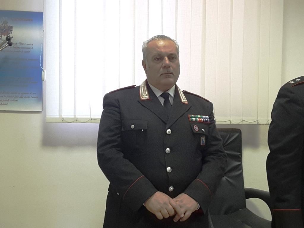 Il luogotenente Pasquale Cerfolio comandante della Stazione di Staffolo