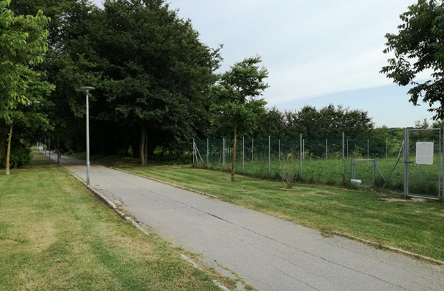 La pista ciclabile, l'area sguinzagliata per i cani e il parco alla Cesanella di Senigallia