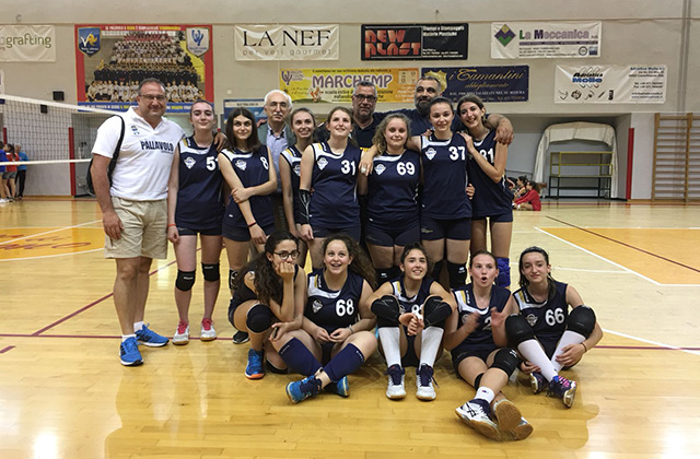 La formazione Under 14 femminile dell'Us Pallavolo Senigallia