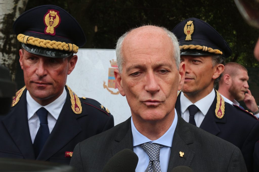 Il capo della Polizia, prefetto Franco Gabrielli