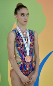 Talisa Torretti durante la premiazione a Guadalajara