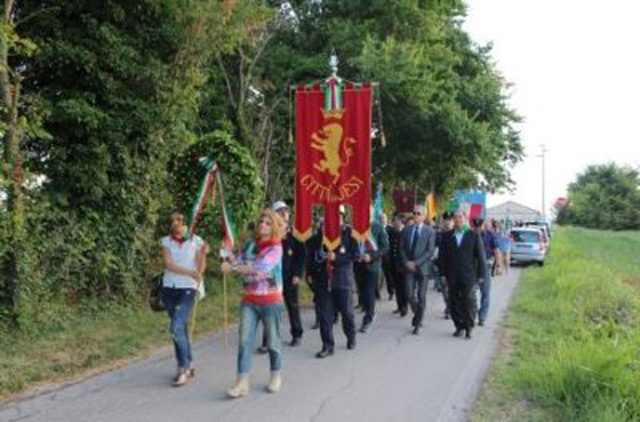 Jesi montecappone XX giugno Un momento della commemorazione negli anni passati