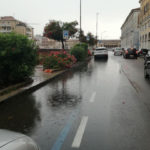 Piccoli allagamenti in via Portici Ercolani, a Senigallia