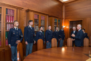 I poliziotti eroi ricevuti dal capo della Polizia, Franco Gabrielli