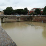 Il fiume Misa di Senigallia dopo il maltempo