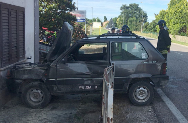 L'incidente avvenuto a San Filippo sul Cesano