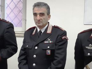 Il luogotenente Fiorello Rossi, comandante della Stazione Carabinieri di Jesi