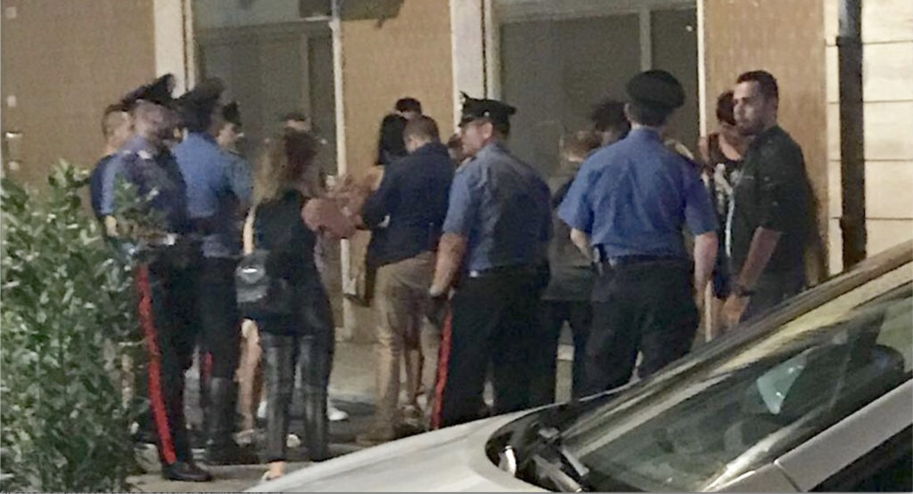 I carabinieri intervenuti in via Bixio dopo la lite