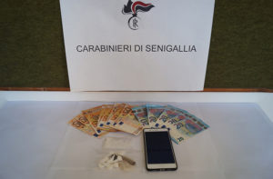 La droga sequestrata dai Carabinieri di Senigallia