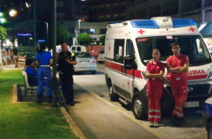 Croce Rossa Italiana e Protezione Civile in servizio a Senigallia per la Notte della Rotonda 2018