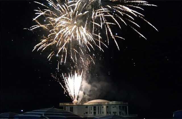 I fuochi d'artificio a Senigallia per la Notte della Rotonda 2018