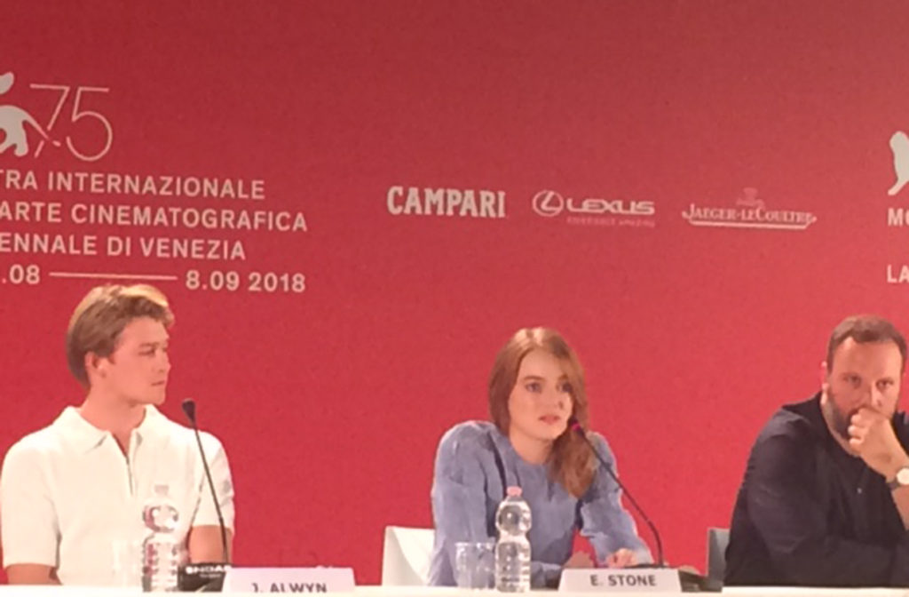 Emma Stone in conferenza stampa