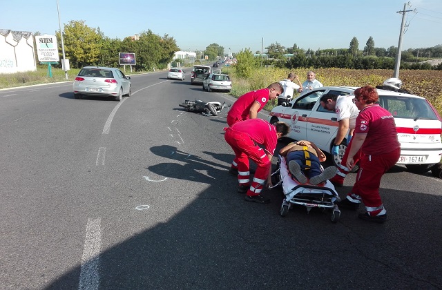 L'incidente lungo la statale