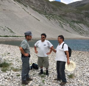 carabiniere forestale in servizio sul Lago di Pilato