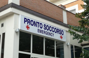 Il pronto soccorso dell'ospedale di Senigallia