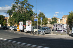 Porta Mazzini e il parcheggio della pesa a Senigallia