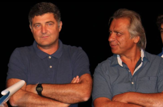 Biagini e Mecella (allenatore e presidente dell'Argignano calcio)