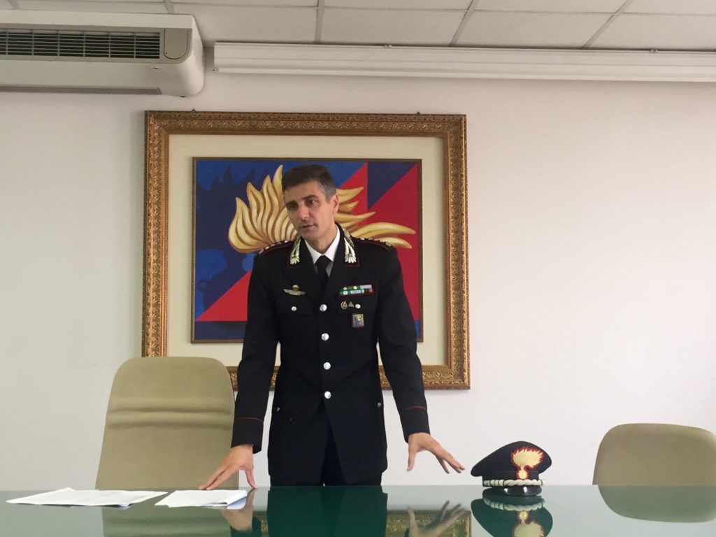 Cristian Carrozza, colonnello, comandante provinciale dei carabinieri