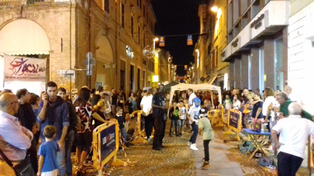 Notte Azzurra protagonista nel centro di Jesi