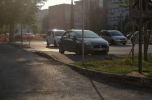 I parcheggi in zona Campo Boario, a Senigallia