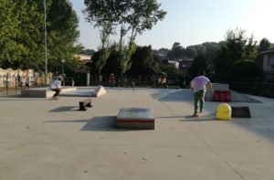 Lo skatepark di viale dei Gerani a Senigallia