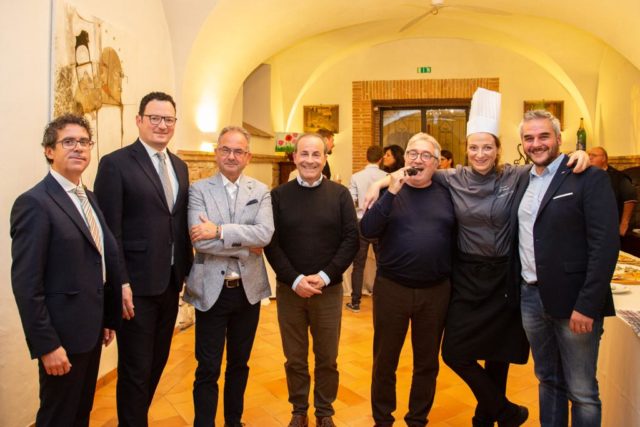Da sinistra: Davide Feligioni, Mario D'Alesio, Giuseppe Cristini, Claudio Modesti, Alberto Tersino Mazzini, Serena D’Alesio e Gabriele Santarelli