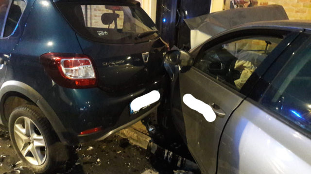 Le auto coinvolte nell'incidente in via Flaminia
