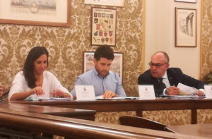 I consiglieri (da sinistra) Giuseppina Codias, Andrea Santini e Massimo Bello, del gruppo consiliare "Lega-Fratelli d’Italia-Autonomia per Ostra Vetere"