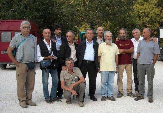 In piedi da sinistra: Fabio Bentivoglio, Giovanni Cieri, Maurizio Bolognini, Fabio Sturba, Giancarlo Cappanera, Stefano Fiori, Pietro Pazzaglia, Mauro Bolognini, Amedeo Griffoni e Mario Pia, inginocchiato Claudio Santolini