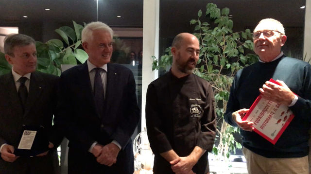 Chef Marco Vegliò premiato dall'Accademia della Cucina Italiana e da Confesercenti