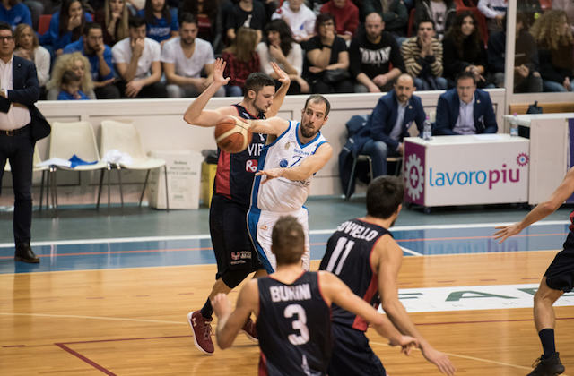 Santiago Boffelli domenica scorsa nella sua ultima partita con la Ristopro Fabriano (foto di Marco Teatini)