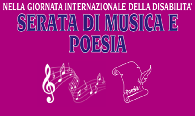 Musica e poesia per la Giornata Internazionale della Disabilità