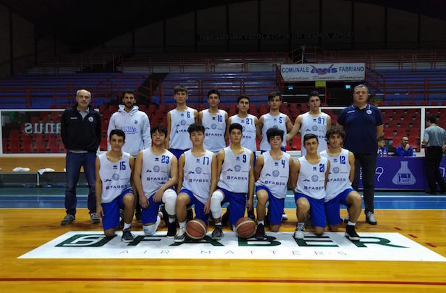 La formazione Under 16 Eccellenza Basket School Fabriano/Janus Fabriano
