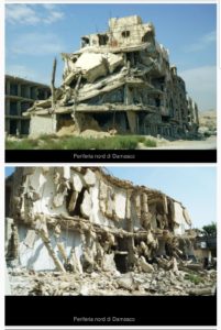 I danni della guerra alla periferia di Damasco
