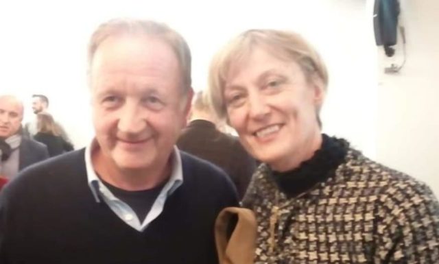 Luigi Cerioni e Liana Serrani, presidente uscente della Provincia di Ancona