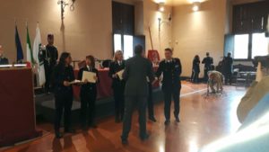 Il momento della premiazione