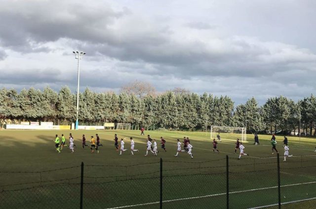 FC Vigor Senigallia festeggia dopo la vittoria col Cantiano