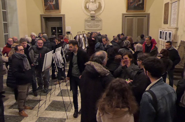 L'inaugurazione a Ostra della mostra "Sulle orme del poeta"