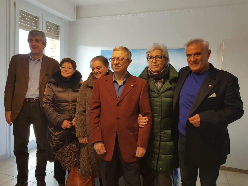 Sa sinistra Fabio Sturani, Rita Materazzi, Valeria Mancinelli, Carlo Rossi, Emma Capogrossi e Michele Caporossi