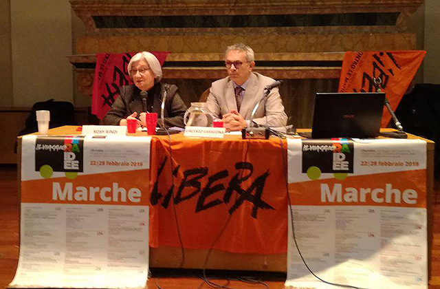 Rosy Bindi a Senigallia per l'iniziativa di Libera