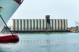 I silos nel porto di Ancona