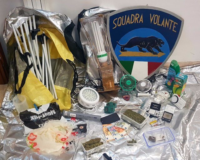 La droga trovata in casa La droga trovata in casa