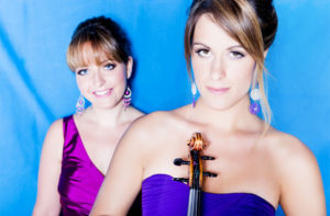 Da sinistra, la pianista Francesca Leonardi e la violinista Francesca Dego