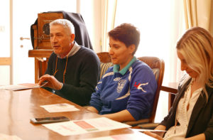 Da sinistra Bruno Monnati, Elisa Fabrizi e Giorgia Fabri