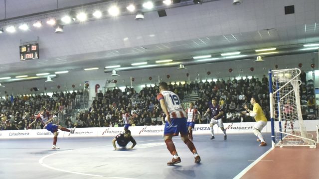 L'Italservice in gol contro il Rieti in gara-2