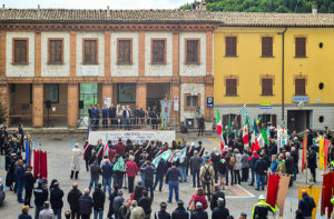 La commemoriazione per l'eccidio di monte Sant'Angelo, ad Arcevia, del 1944